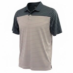 FootJoy Athletic Fit Golf Polo Men's Large Striped Golf Polo (X35)